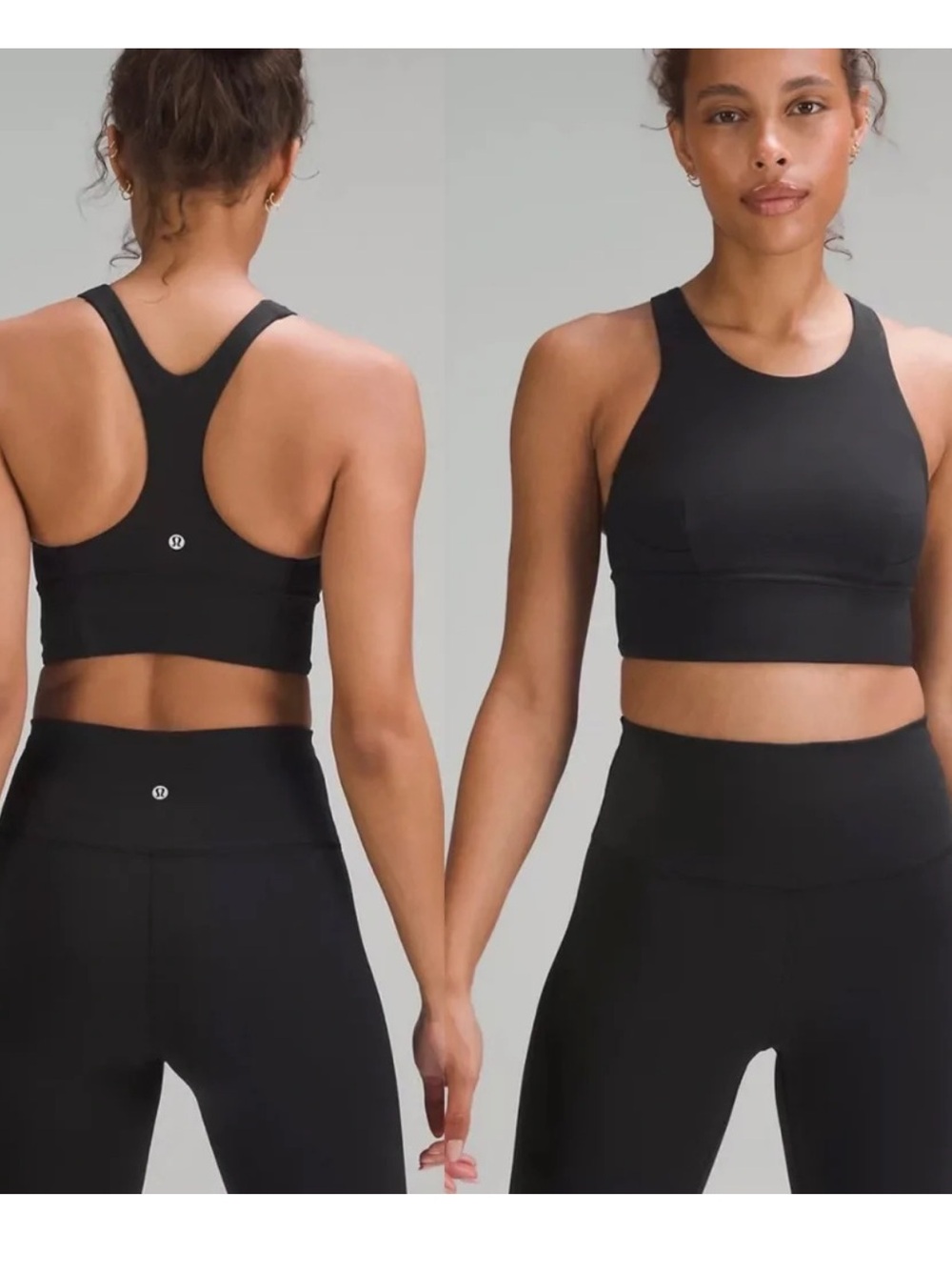 lululemon athletica Black High-Neck Wunder Train Sports Bra